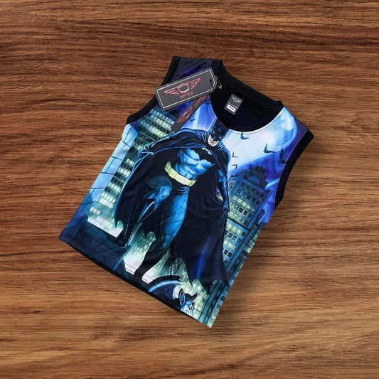 BATMAN KIDS 3D PRINTSLEEVELESS T-SHIRT